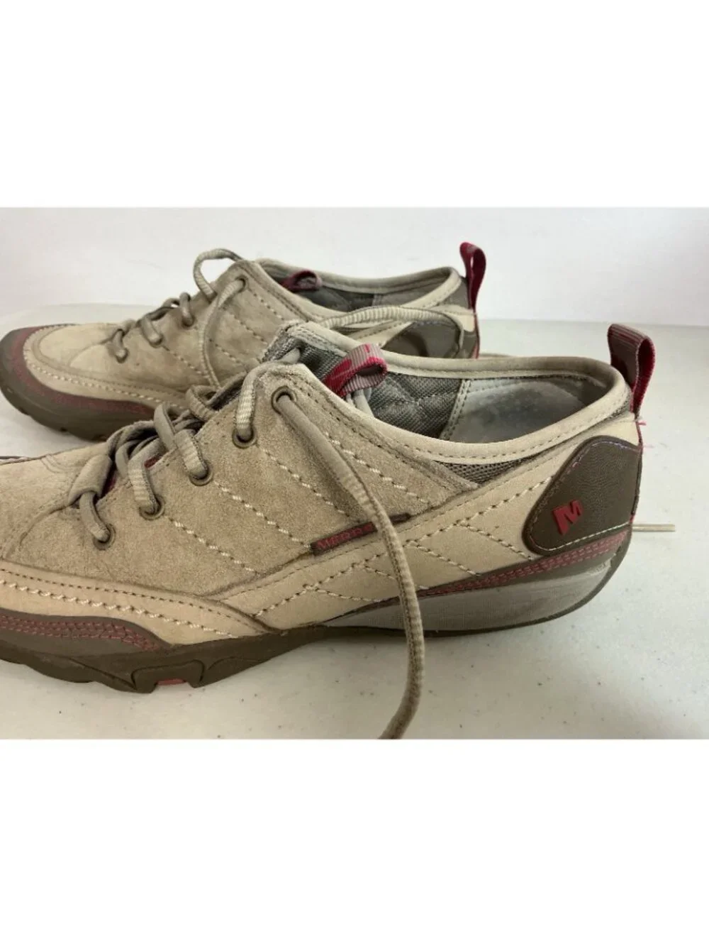 Merrell Hiking Shoes Brown Leather Womens 7